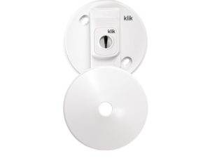 Hager Klik PCR2000 3 Pin Plug-in Ceiling Rose White