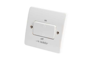 MK Electric Logic Plus K4859WHI Triple Pole Fan Isolator Switch Without Switchlock 10A