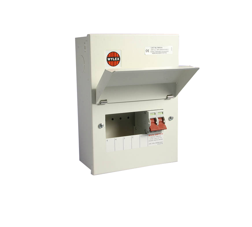 Wylex NM506 5 Way Amendment 3 Metal Consumer Unit