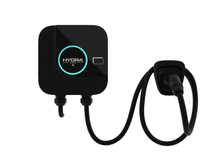 Hydra Cubus 7.4kW Tethered EV Charger HC-7-T-BLK