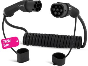 Cord Coiled Charging Cable 5 metre 230V 32A 7.4kW