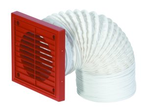 Airflow 100mm X 3m Flex Duct Kit Ter Grl & Screws 72643601