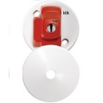 Hager Klik CR64AX 4 Pin Plug in Ceiling Rose White