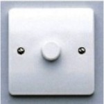 K1511WHI White Moulded 1 Gang 1 Way Dimmer Switch 65W - 450W