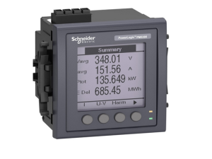 Schneider Electric METSEPM5310 PM5310 powermeter w/ modbus - up to 31st H - 256K 2DI/2DO 35 alarms - flush mount