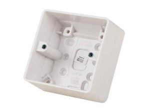MK Electric Logic Plus K2031WHI Moulded 1 Gang Surface Mounting Box 40mm White