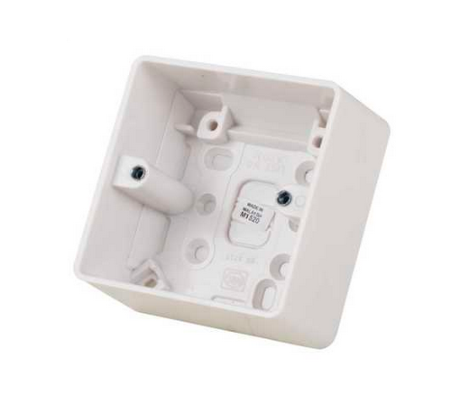 MK Electric Logic Plus K2031WHI Moulded 1 Gang Surface Mounting Box 40mm White