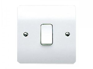 MK Electric Logic Plus K4871WHI 1 Gang 2 Way Single Pole Plateswitch 10A