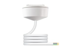 Hager Klik PCR2000/2.0 Pre-wired Plug-in Ceiling Rose c/w 3 Core 0.75mm 2m PVC Lead