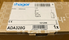 Hager ADA320G 20A 30mA SP RCBO TYPE A - Image 2